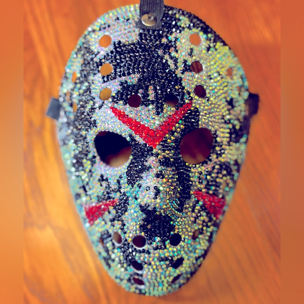 Custom stoned Halloween Jason Hockey Mask